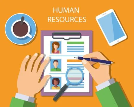 Human Resources Management Concept Stock Illustration