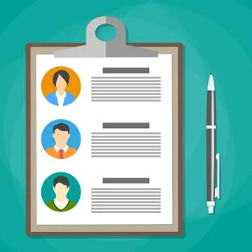 Human resources management concept Stock Illustration