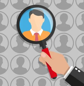 Human resources management concept Stock Illustration