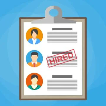 Human resources management concept Stock Illustration