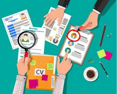 Human resources management concept Stock Illustration