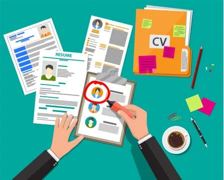 Human resources management concept Stock Illustration