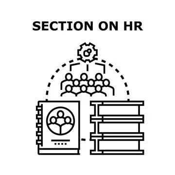 Human resources management planning and team development Stock Illustration