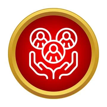 Human resources management team support concept icon Stock Illustration