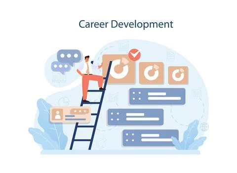 Human resources manager. HR agent competencies and professional Stock Illustration