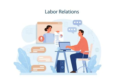 Human resources manager. HR agent competencies and professional Illustrazione stock