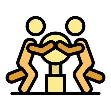 Human resources mentor icon vector flat イラスト素材