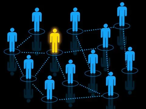 Human resources network icons concept Stock Illustration