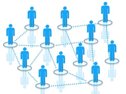 Human resources network icons concept Stock Illustration