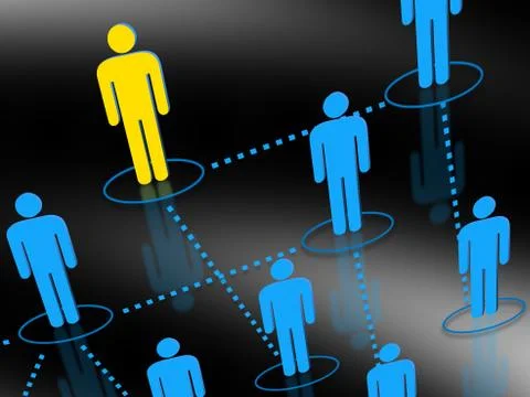 Human resources network icons concept Stock Photos