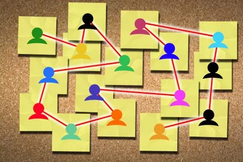 Human resources network icons concept Stock-Fotos