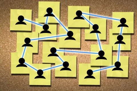 Human resources network icons concept Stock-Fotos
