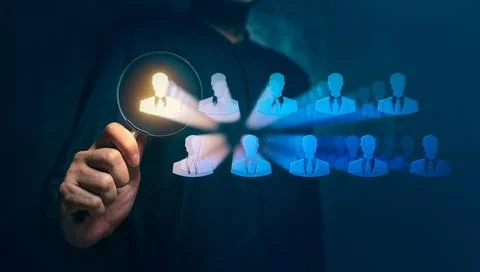 Human Resources Recruitment with Focus on Candidate Stock Photos