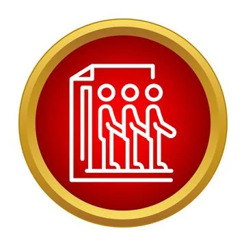 Human resources recruitment process hiring candidates line icon Stockillustratie