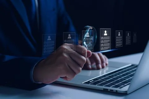 Human Resources, recruitment process outsourcing, leadership. effective manag Stock Photos