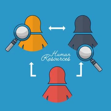 Human resources related Stock Illustration