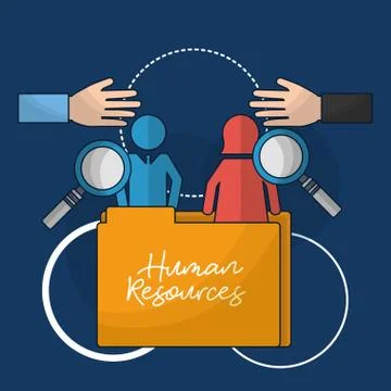 Human resources related Stock Illustration
