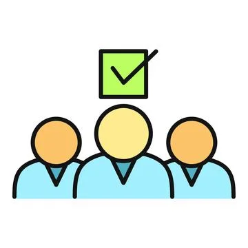 Human resources selecting candidate for hiring process Stockillustratie