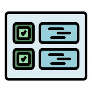 Human resources table icon vector flat Stock Illustration