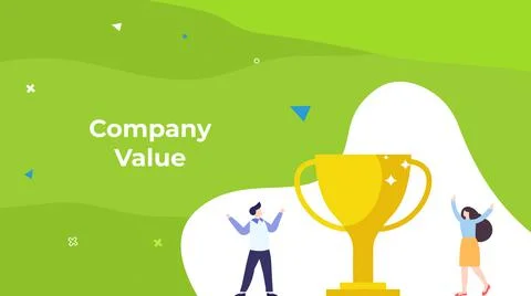 Human Resourses - Company Values Stock Illustration