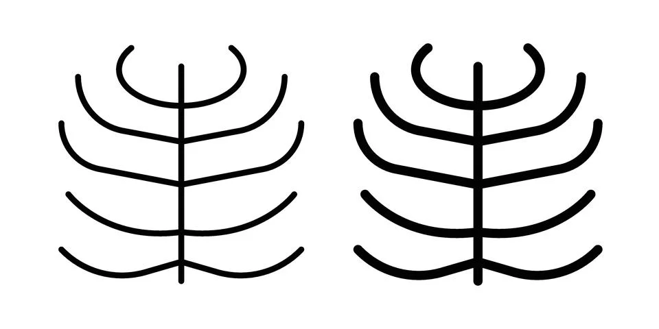 Human Ribs icon vector design. EPS10 Stock Illustration