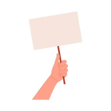 Human rights discriminatory banner. Vector illustration in cartoon style on a Stock-Illustration