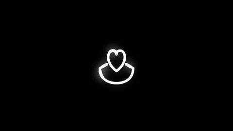 Human Rights Line Icon Animation Loop Black Background Stock Footage 341302513