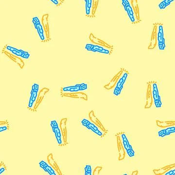 Human robot interaction industry 4 vector seamless pattern Stock Illustration