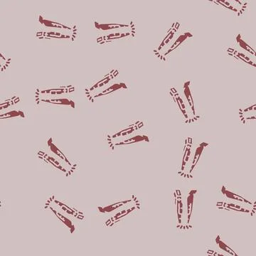 Human robot interaction industry 4 glyph vector seamless pattern Stock Illustration