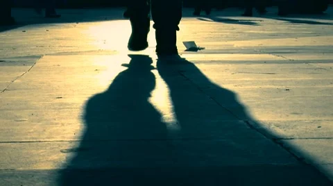 Human shadow  (1) Stock-Footage 8954611