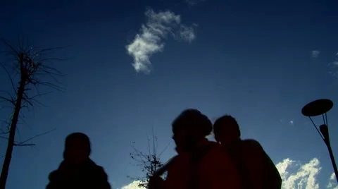 Human shadow  (10) Stock Footage 8954704