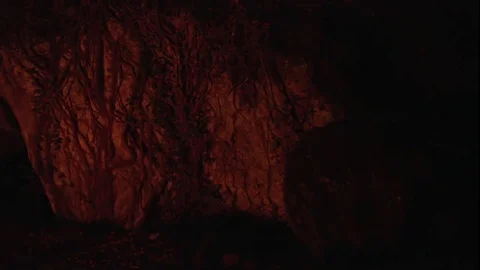 Human shadow in a cave 動画素材 69774957