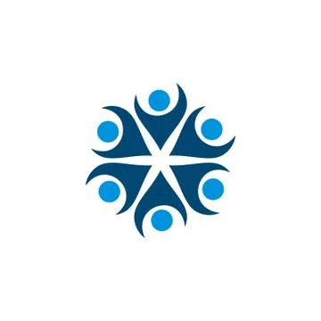 Human Shape Flower Logo Template Illustration Design. EPS 10. Illustrazione stock