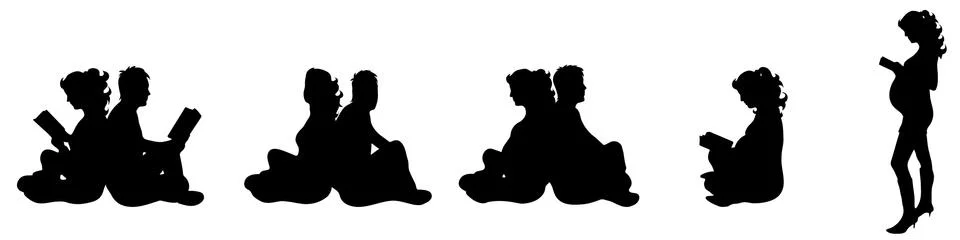 Human silhouette Stock Illustration