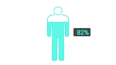 Human Silhouette Loading Progress Flat Animation Stock Footage 332184517