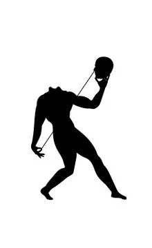 Human silhouette without head. Man right front side. Male snot icon vector Stock Illustration