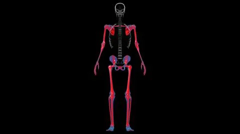 Human Skeleton Appendicular Skeleton Anatomy 3D Stock Illustration