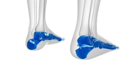 Human Skeleton Foot bones Anatomy For Medical Concept Ilustración de archivo