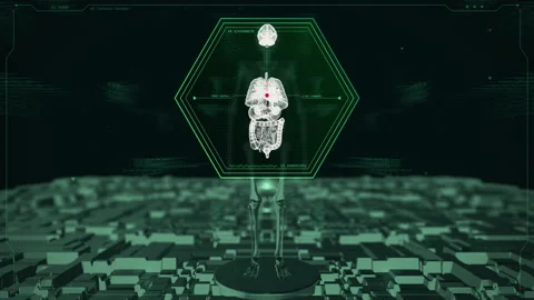 Human Skeleton Organs X-Ray Stock Footage 230662979