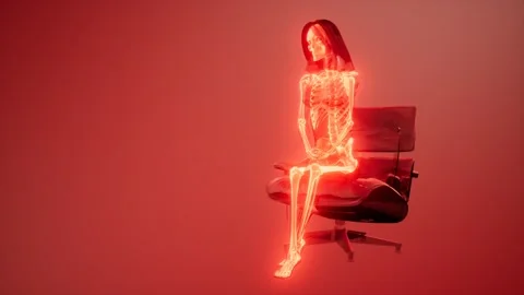 Human Skeleton Radiography Scan Vídeos de archivo 105339662