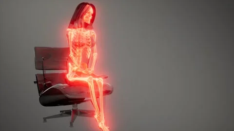 Human Skeleton Radiography Scan Stock Footage 201332420