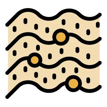 Human skin layer presenting dermis structure icon Stock Illustration