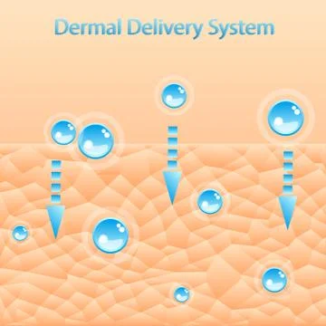 Human skin texture background, vector pattern illustration Stock Illustration