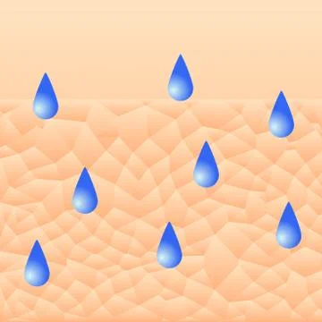 Human skin texture background, vector pattern illustration Stock Illustration