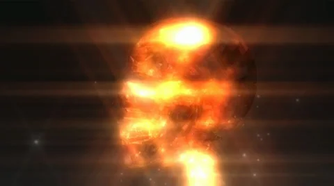 Human skull animation Stock Footage 27657754