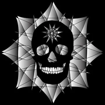 Human Skull Geometry and design イラスト素材