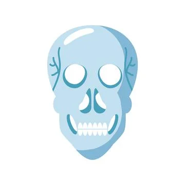 Human skull icon Ilustración de archivo