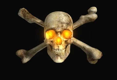 Human skull Stock Illustration