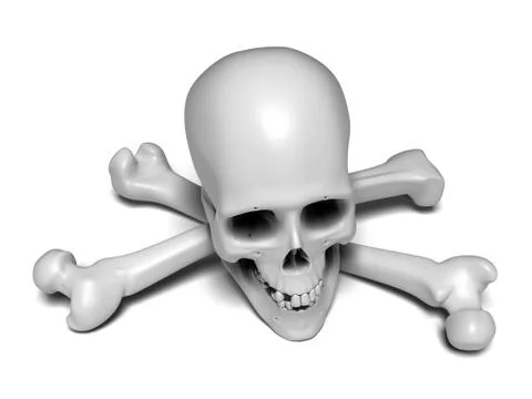 Human skull Stock Illustration