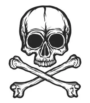 Human skull vector Illustrazione stock